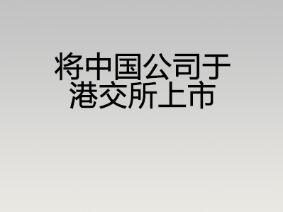 将中国公司于港交所上市